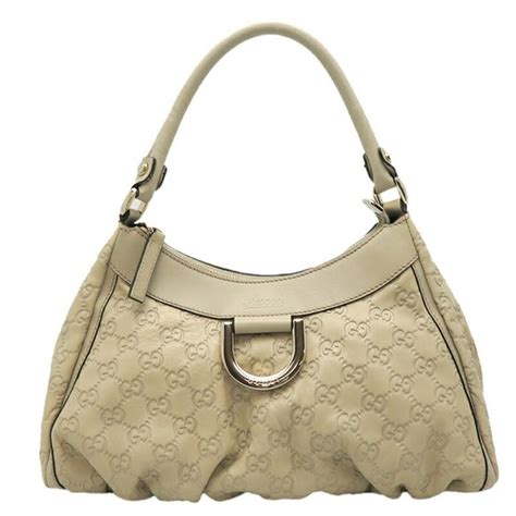 Gucci Shima Womens Handbag 9525 Leather Offwhite 